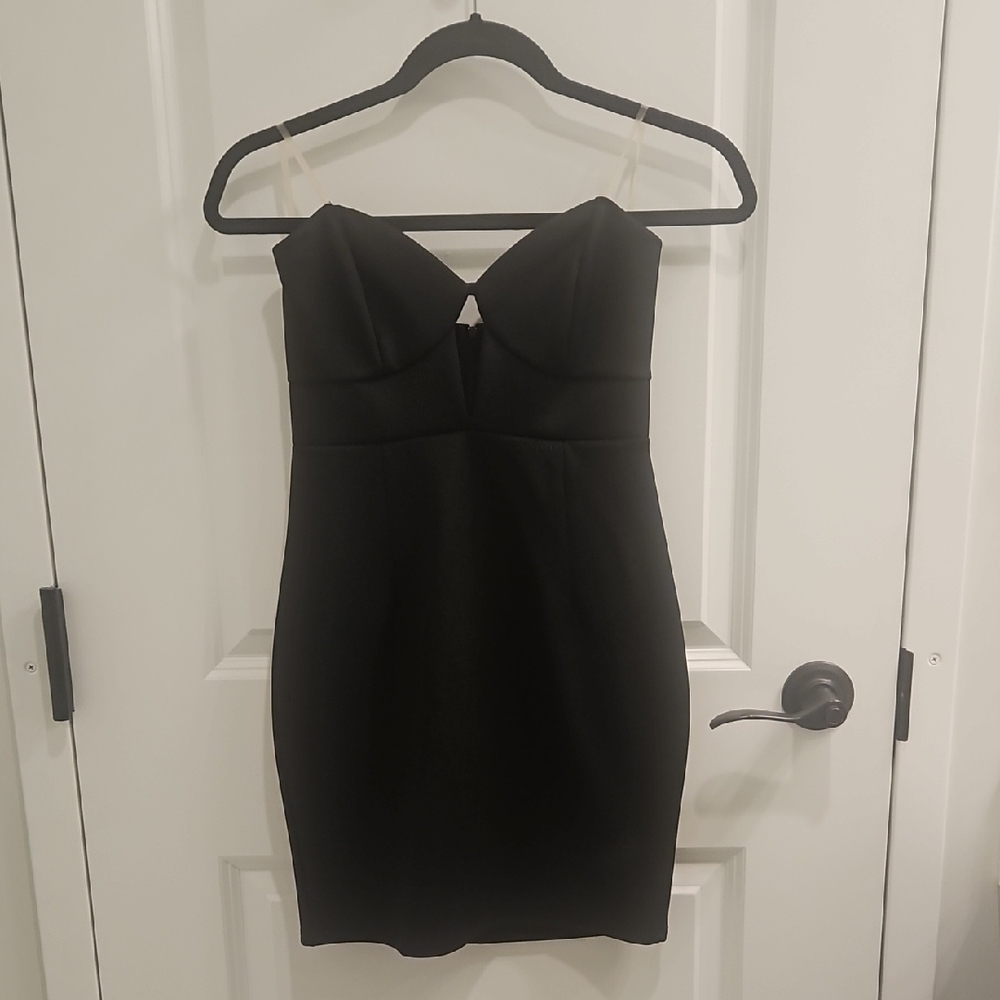 Forever 21 Black Strapless Bodycon Dress